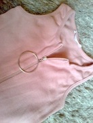 Bluzka czarna róż biała czerwona koszulka top elastyczna seksowna 36