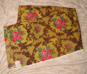 Piękny stary kupon materiału unikatowy z metką PRL 