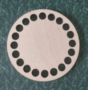 Baza dno koszyka spód koło 10cm makrama wzór 00kosz10