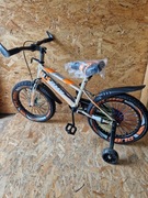 Rower dziecięcy 16 cali sportbike gtr wiek 4 lat+ srebrny