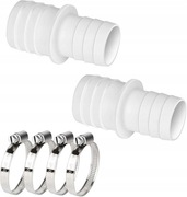 Złączki adaptera węża basenowego Adapter Intex 32mm-38mm 2szt 4 opaski