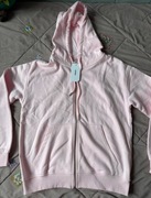 Cropp S bluza róż różowa pudrowa z kapturem rozpinana 