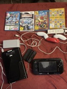 Wii U czarny zestaw + GamePad + 3 pady + 4 gry Mario