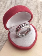 Duży pierścionek męski sygnet stal nierdzewna pierścień kolor srebrny