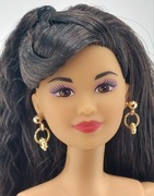 Kolczyki biżuteria dla lalki Barbie złote