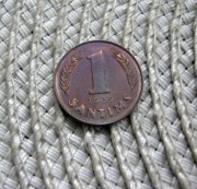 Łotwa 1 Santim 1939r