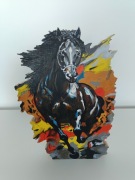 Koń Figurka Dekoracyjna 3D Figura Rzeźba Statuetka dla Domu