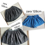 zestaw 3 firmowych spódniczek dziewczęcych 128cm