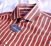 Michael Kors koszula letnia len bawełna slim L 41 Italy Napoli stenstroms