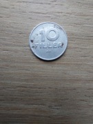 Węgry 10 filler 1981 stan -III; aluminium