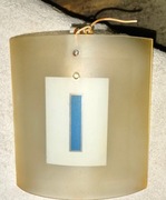 KINKIET_Pojedyńczy_Szkło/ Kwadrat_Element Blue_LUX