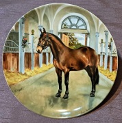 Talerz ozdobny kolekcjonerski  sygnatura SPODE -seria SZLACHETNY KOŃ 1989 R