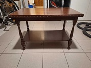 Solidny drewniany stolik kawowy z lat 70-tych/80-tych