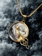 Bezczas - naszyjnik artystyczny handmade, kolekcja Portale, unikatowy