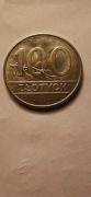 Moneta 100zł 1990 r. z obiegu 