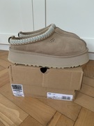 Sandały klapki UGG Tazz Olive beżowe damskie zamszowe wełna 39 25cm