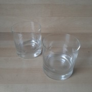2 vintage ciężkie szklanki do whiskey 300ml / 400g  USA