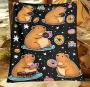 Nowy duży koc Kapibara mięciutki 150x200