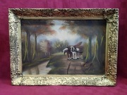 Obraz olejny na płótnie konie 72x52cm 765613