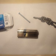 Wkładka Gerda długość 8 cm mosiądz do zamka