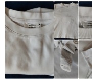 Biały T-shirt z merceryzowanej bawełny Reserved M M / 38 / 10