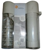 Prasa do ciastek i churros + 10 plastrów + 6 nasadek, biała.