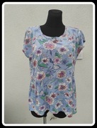 Kolorowa bluzka w kwiaty 42 XL C&A