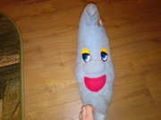 Poduszka pluszowa księżyc dla dziecka dziecięca niebieska 42cm