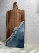 Deska do serwowania  z efektem fal morskich 