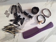 zestaw spinki i ozdoby do włosów grzebień