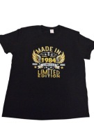 Śmieszna koszulka męska z nadrukiem napisami 1984 śmieszny XL