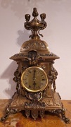 Mosiądz- Piękny zegar mosiężny wys.45cm,szer.28cm( 7,32kg) - sprawny