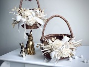 Komplet koszyczków wielkanocnych Boho Mama&Córka koszyk Wielkanoc