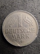 Niemcy RFN 1 marka 1961 J