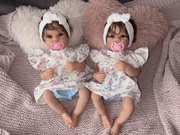 Bliźniaczki lalki Lalki bliźniaczki zestaw nowe bobasy 48cm
