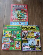 Minecraft Naklejkowa przygoda plus 2 gazetki Minecraft 