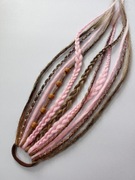 Dredy w gumce doczepy dredloki peruka warkoczyki zagęszczanie włosów treska