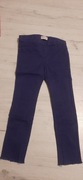 Spodnie tregginsy rurki nowe r. 122-128, 7-8 lat ideał do szkoły bawełna 