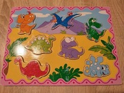 Sorter Układanka Dinozaury Kształty Koncentracja Motoryka Mała