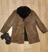 Kożuch męski skóra naturalna zamsz Creation Berolina gratis rekawice kc