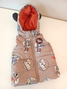 9-12mies 80cm chlopieca kamizelka brazowa dla chlopca puchowa wiosenna