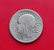 2 ZŁOTE GŁOWA KOBIETY 1934 rok - srebro AG oryginał N5