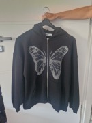 Nowa bluza New Yorker rozpinana damska czarna z kryształkami motylem Gdańsk