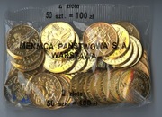 2 zł KOLĘDNICY 2001 worek woreczek saszetka