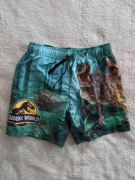 Krótkie spodenki kąpielówki w dinozaury Park Jurajski H&M 110 116 jak nowe