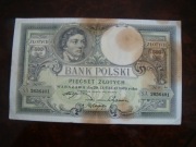 POLSKA BANKNOT 500 zł 1919 r. seria SA
