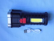 LATARKA LED WIELOFUNKCYJNA -SZPERACZ TYP HY912-USB -AKU.-4 TRYBY ŚWIECENIA-