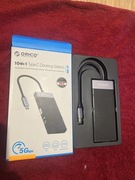 ORICO Stacja dokująca, 10 w 1, adapter HDMI 4K, rozdzielacz USB typu C