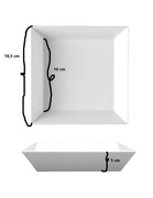 Talerz głęboki kwadratowy LUBIANA (15 sztuk)