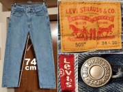 spodnie jeans LEVIS 505 STRAIGHT W34 L30 pas  84 85 86 87 88